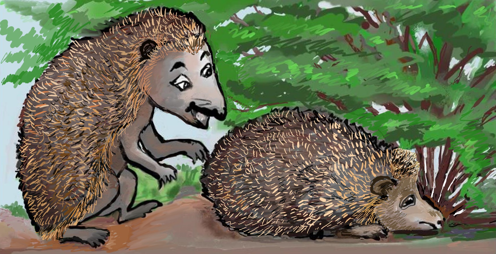 George! We've got a new visitor!